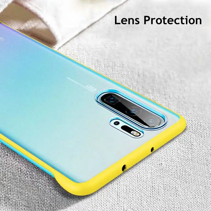 Ударопрочный чехол для Huawei p30 p20 pro mate 20 жесткий прозрачный из поликарбоната lite honor