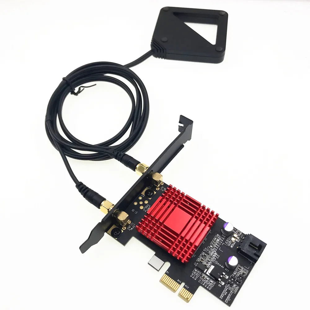 Адаптер PCI E 1X для ПК Intel AX200 AX200NGW 802.11ac 2400 Мбит/с Bluetooth 5 0|Сетевые карты| |
