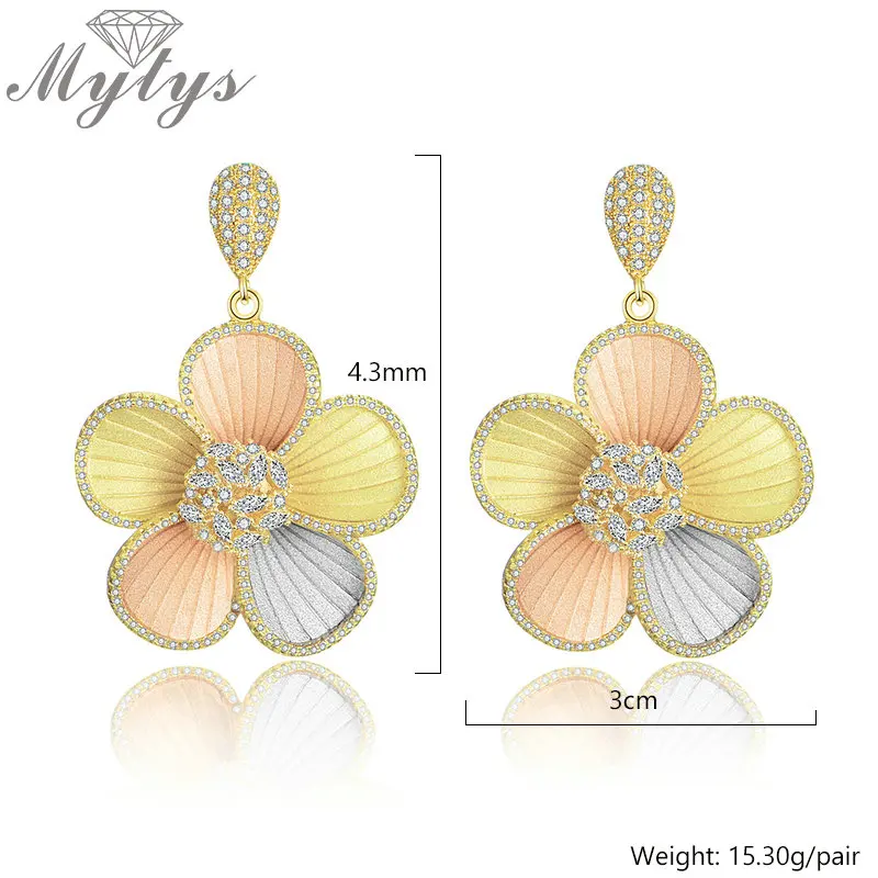 Mytys Для женщин высокое качество Parure Bijoux Femme Италия 750 Rose цвета: золотистый