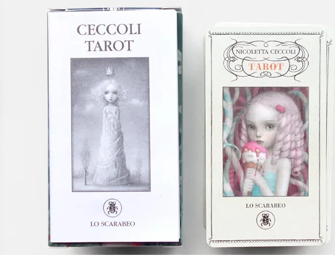 Английский Мини версия настольной игры Малый николетта Ceccoli карты Таро 78 + 2