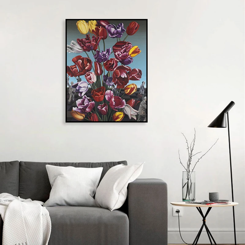 

Hd Print Canvas Painting Colorful Watercolor Flower Wall Art Picture Abstract Surrealism Style Poster For Living Room Home Decor