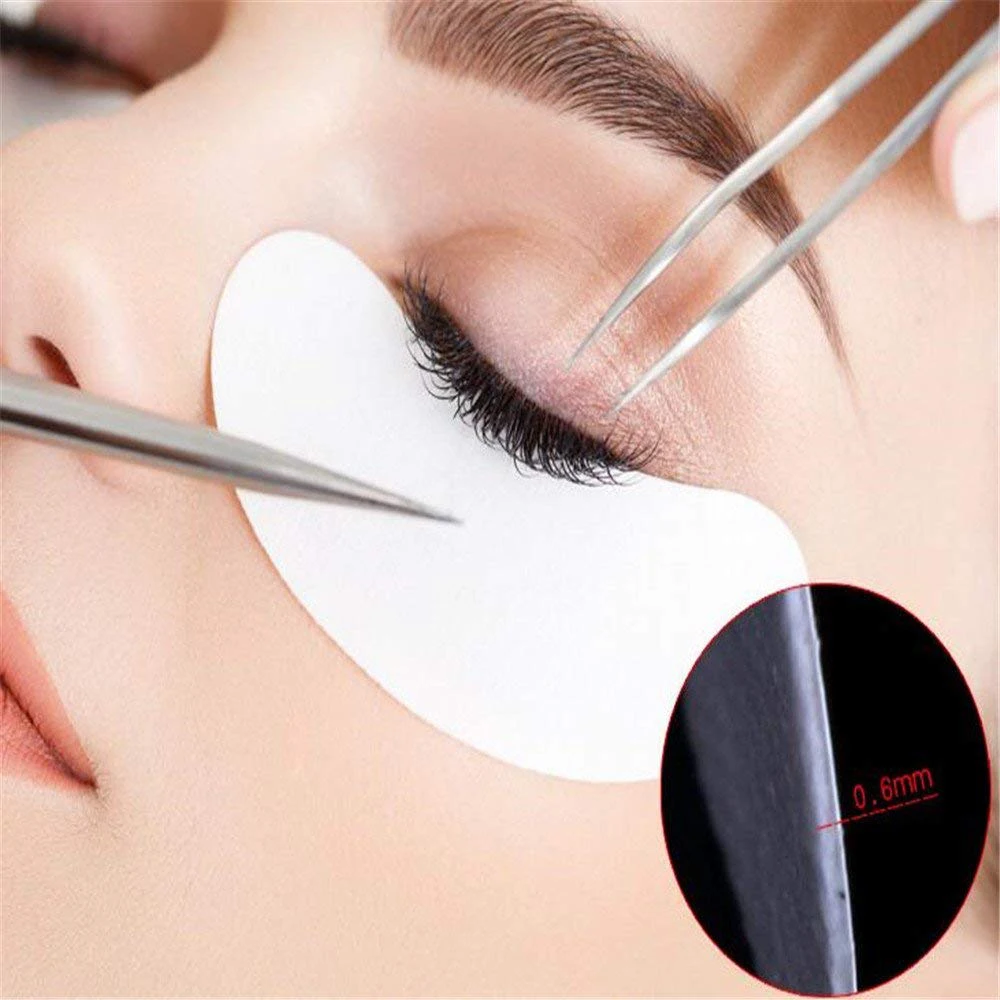 ELECOOL 50/100 Pairs New Paper Patches Eyelash Under Eye Pads Lash Extension Tips Sticker Make Up Tool | Красота и здоровье