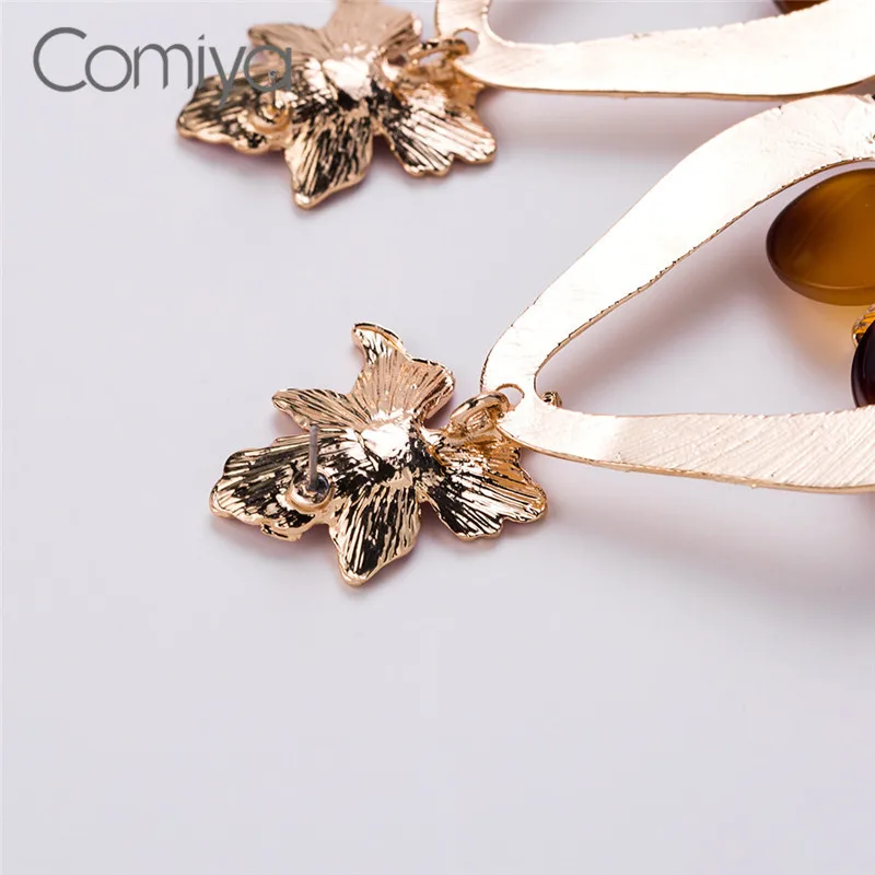 Comiya Drop Earrings Long Beads Pendant Fashion Acrylic Flower Dangle Earring Pendientes Mujer Moda Boucle D'oreille Gifts CC |