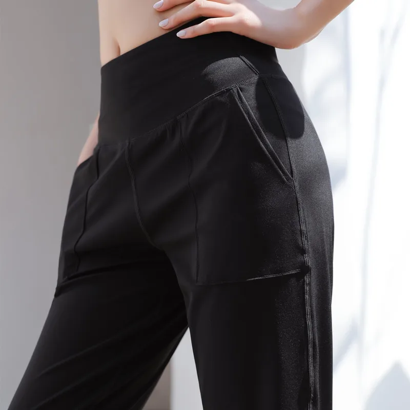 Женская одежда для занятий йогой и фитнесом спортзала удобные брюки-карандаш из