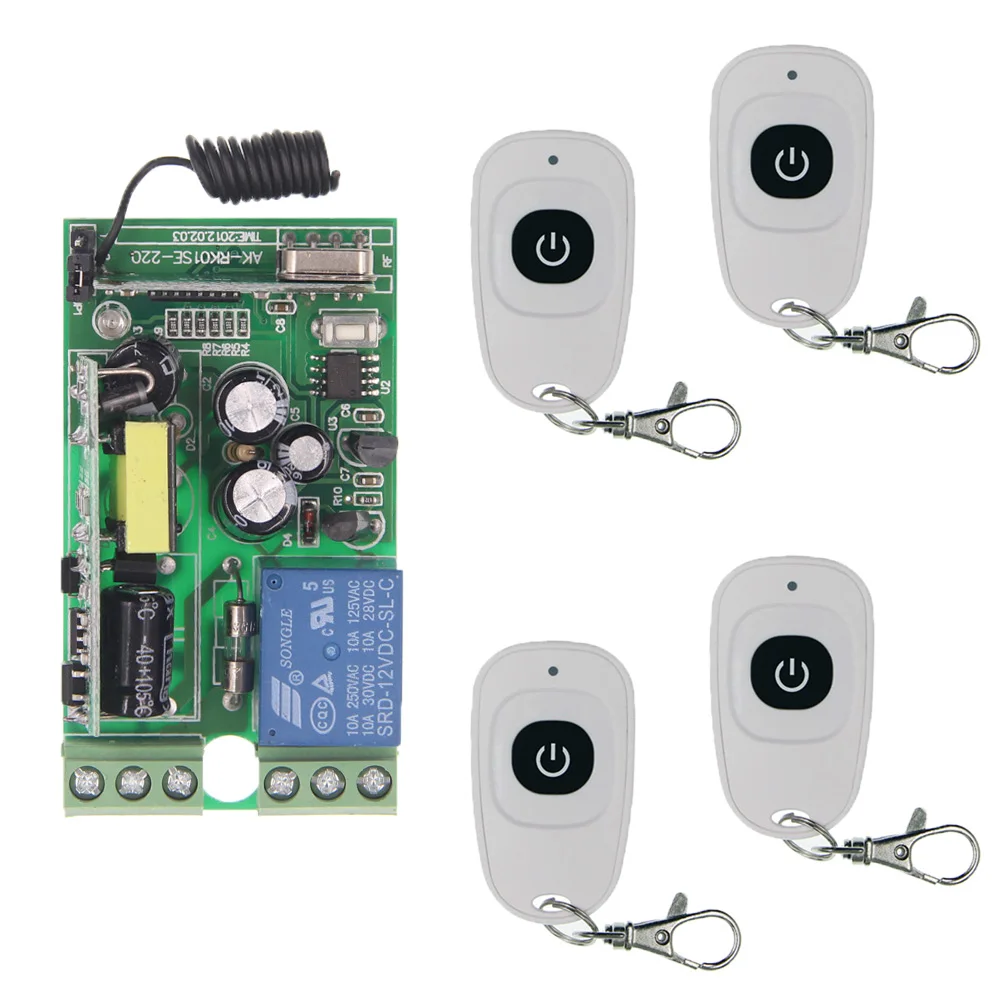 AC 85V 265V 110V 220V 230V 1 CH Channel 1CH RF Wireless переключатель системы дистанционного управления