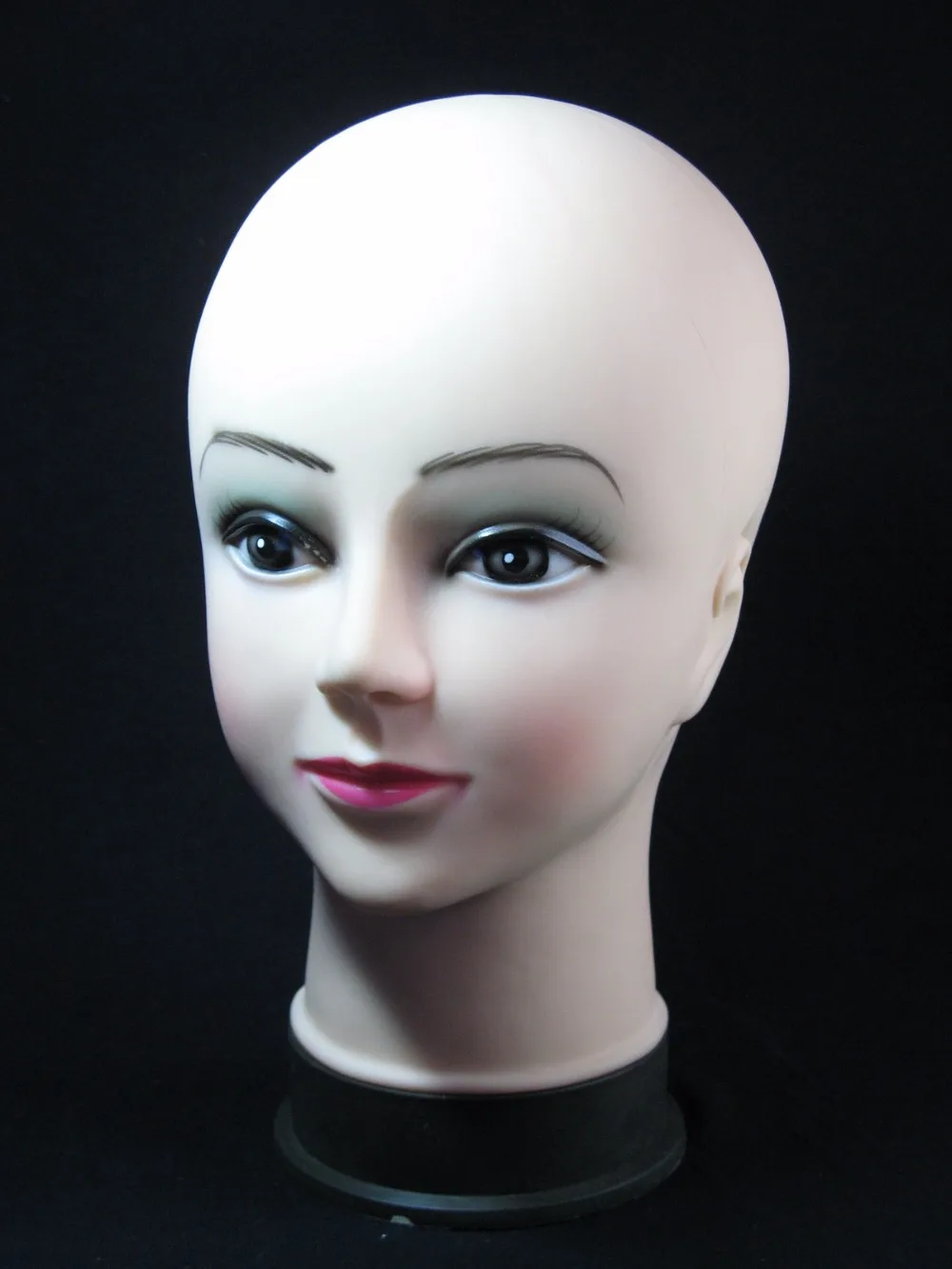 Высокое качество реалистичный пластмассовый манекен женщина голова манекена