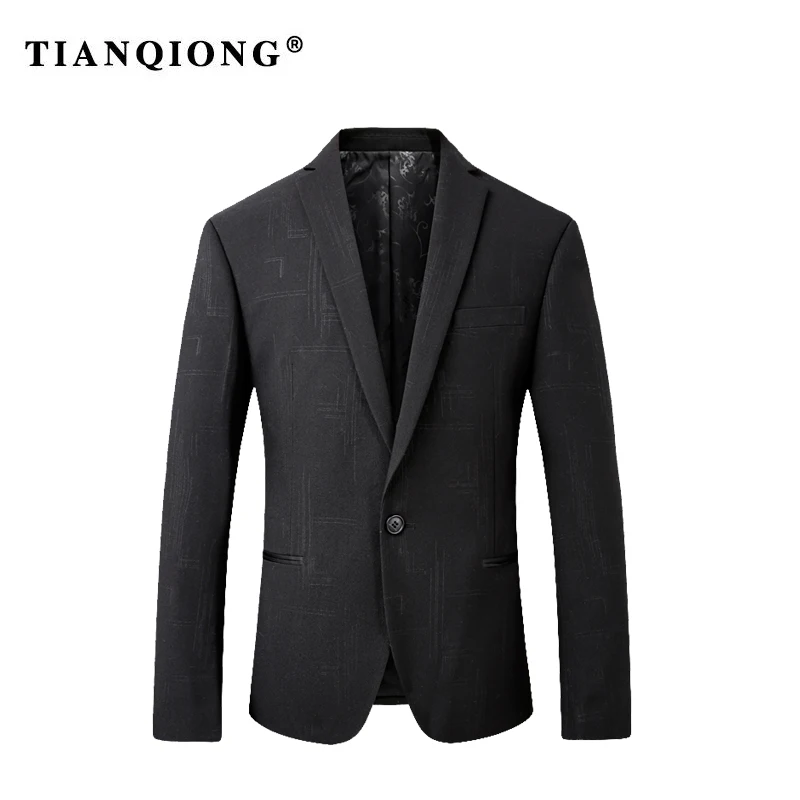 TIAN QIONG 2018 New Autumn Winter Mens Blazers Casual Suits Slim Fit Men And Jackets Brand Clothing OUTWEAR M-3XL |