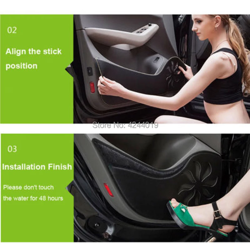 4 шт. декоративные накладки на внутреннюю дверь автомобиля для Volvo S60 V60 11