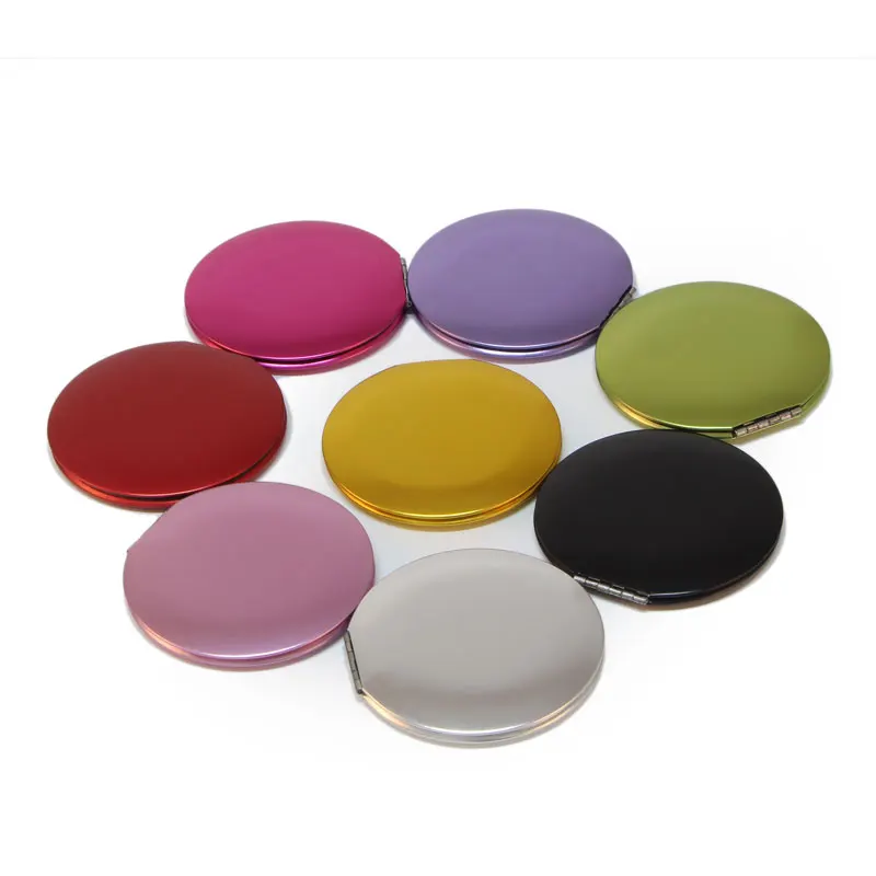 Розовое косметическое зеркало портативное в сложенном виде подарок на день