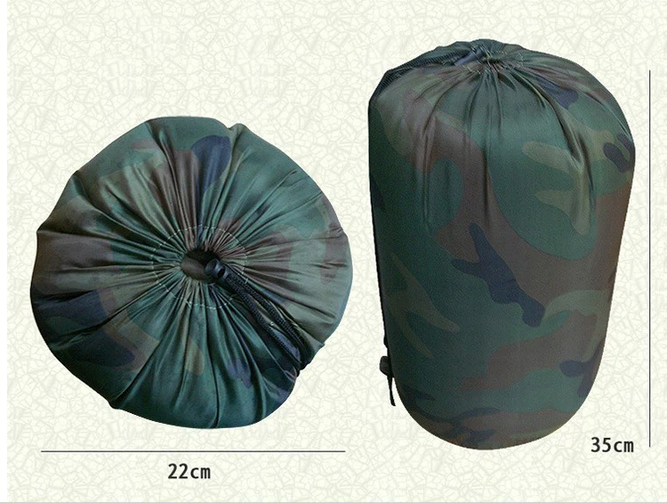 3-х сезонный Военный Спальный Мешок камуфляжный спальный мешок-конверт для