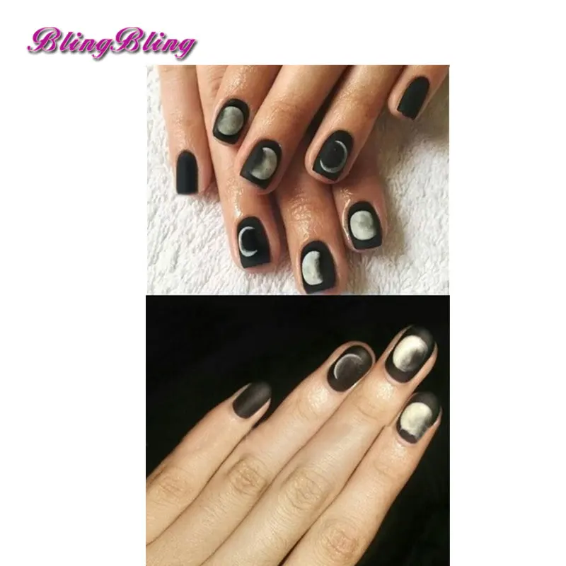 Blingbling 2 шт. Moon наклейки для ногтей лунный свет водные луна дизайн DIY Типсы маникюра