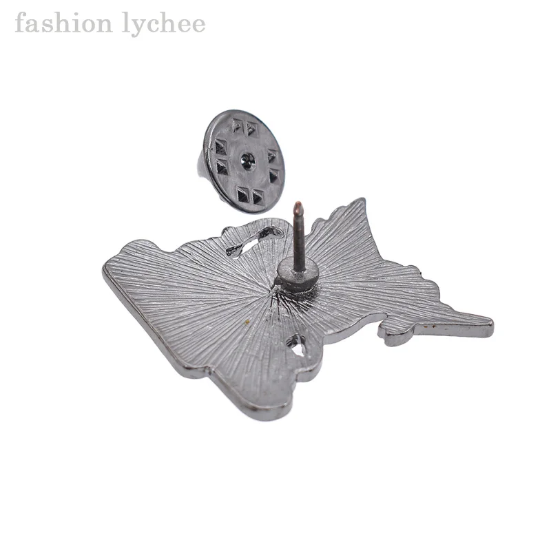 Женская джинсовая рубашка с крыльями эмалированная брошь в виде милой летящей