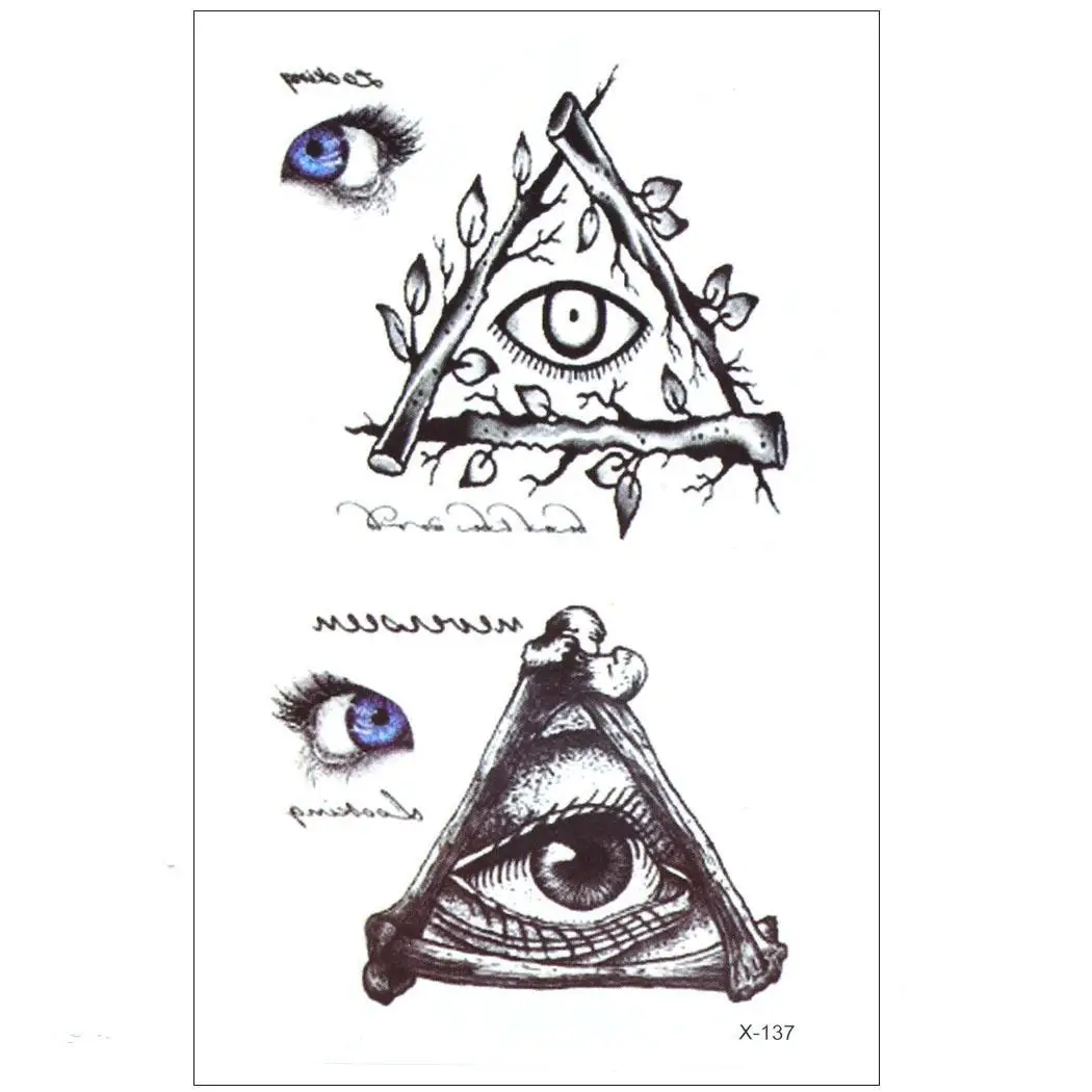 Различные узоры удаляемый водонепроницаемый временный стикер татуировки 6 типов