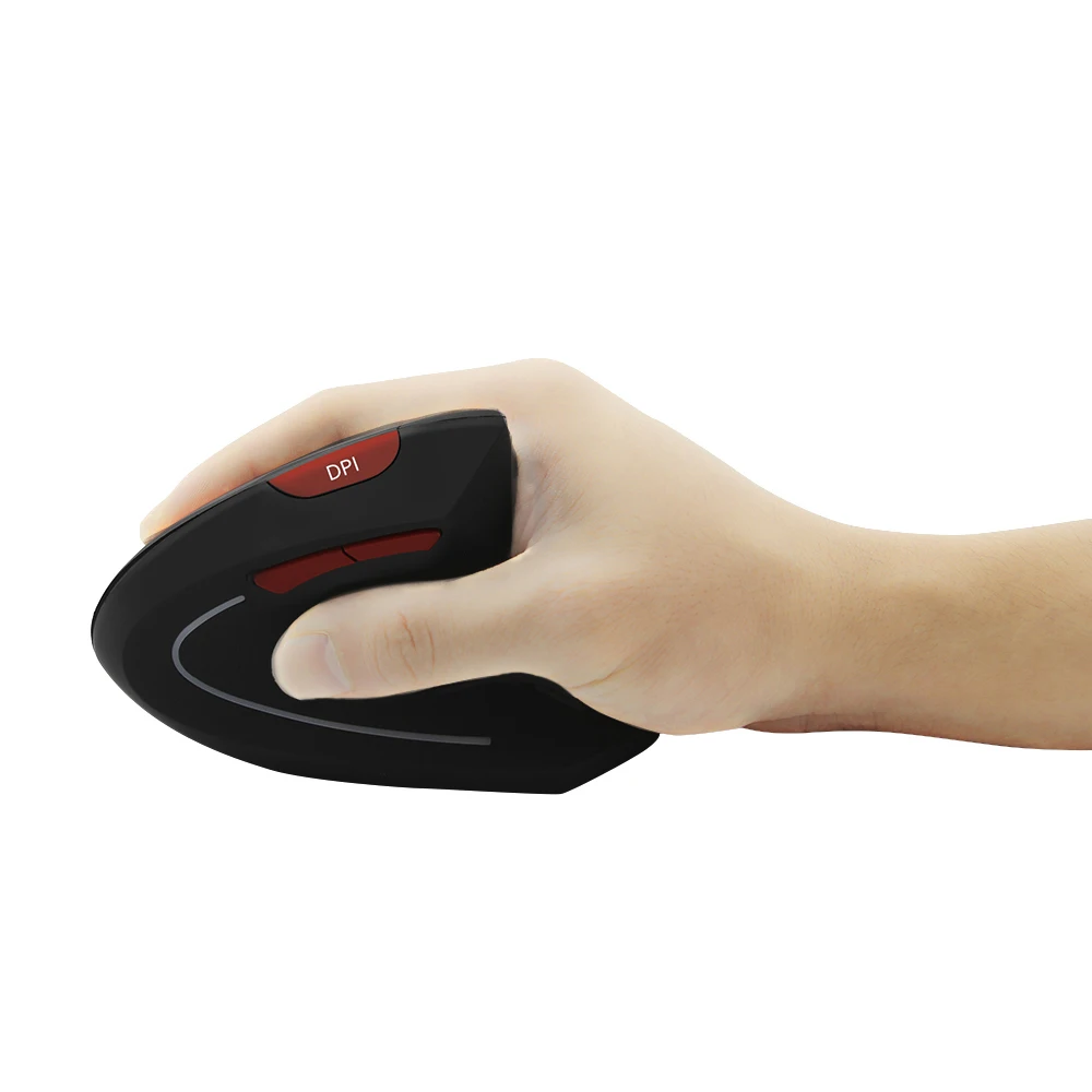 CHYI эргономичная Вертикальная Мышь светодиодный подсветкой правая рука