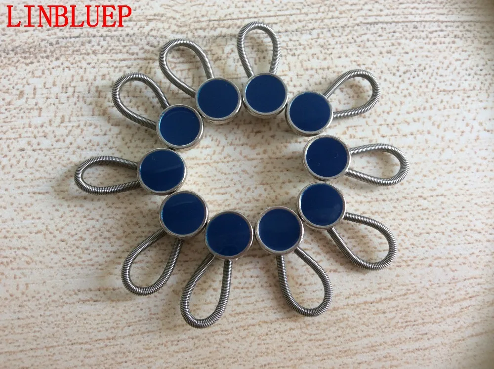 Новое поступление 6 шт. металлическая голубая рубашка Эспандеры для воротника