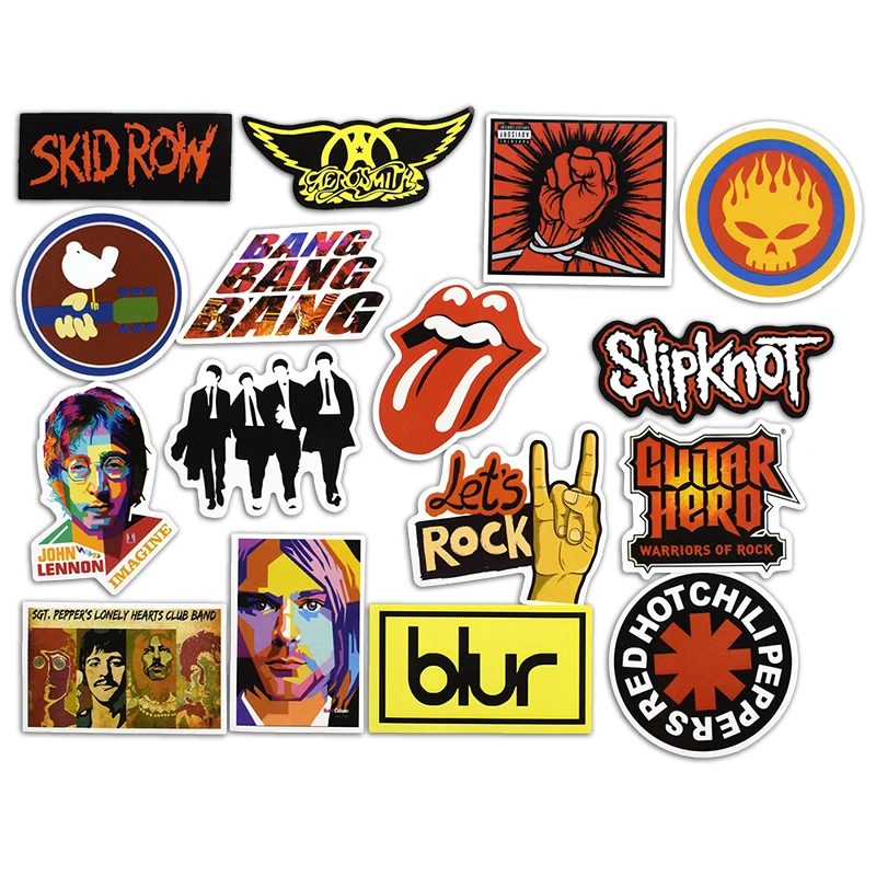 52 шт. Ретро Рок Группа Музыка Зеленый День RHCP Dead Kennedys наклейка s для ноутбука
