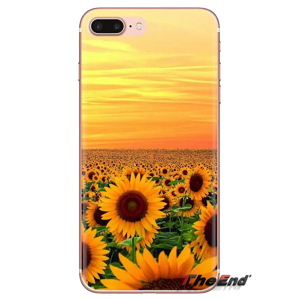 Sunflower Transparent Soft Cases Covers For HTC One U11 U12 X9 M7 M8 A9 M9 M10 E9 Plus Desire 630 530 626 628 816 820 830 |