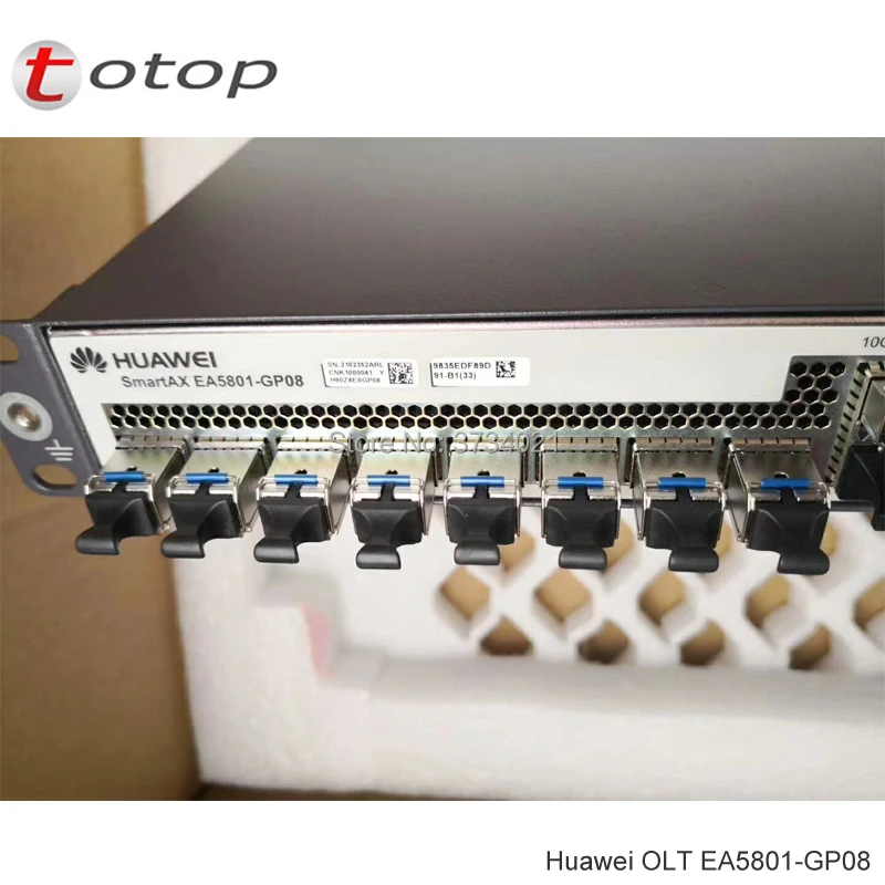 100% Оригинальный Huawei EA5801 GP08 OLT 8 * GPON 2 10GE/GE GE(8 шт. класса B + модули) с двойной питания