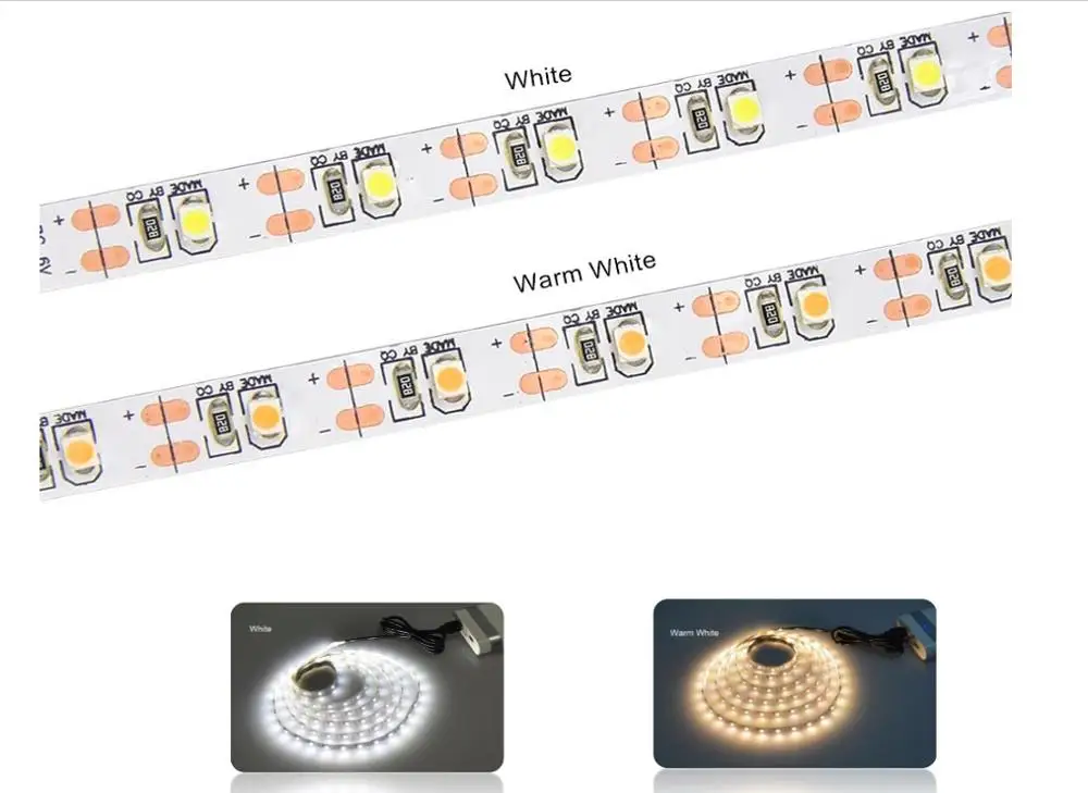 Светодиодная лента USB для телевизора SMD2835 RGB гибкая освещения смещения 1 м 2 3 4 5 RF