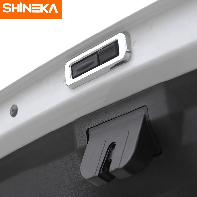 SHINEKA ABS 2 шт./компл. накладка на заднюю дверь автомобиля с внутренней ручкой