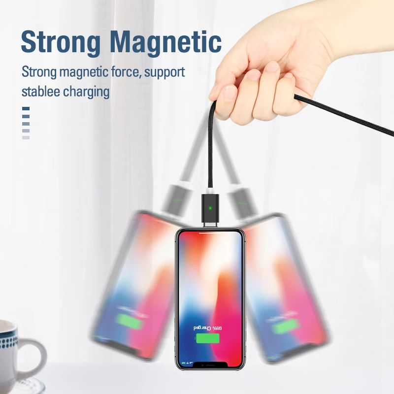 Posugear Магнитный 3 в 1 кабель для быстрой зарядки USB Type C & Micro м iphone зарядный Samsung