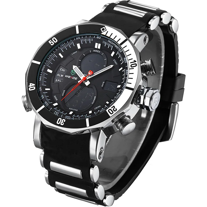 Новинка 2017 роскошные мужские армейские спортивные часы марки WEIDE в стиле