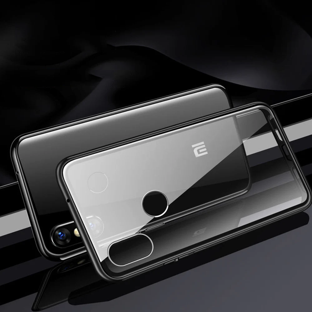 Metal Magnetic Adsorption Phone Cover For Xiaomi 8 Lite 9 SE Pocophone F1 Case Redmi 7 7A Note 5 6 K20 Pro Glass Cases | Мобильные