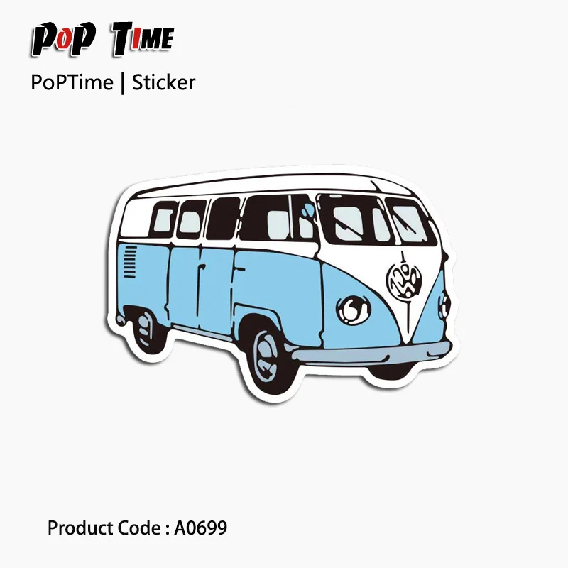 A0044 Volkswagen автобус мультфильм аниме наклейки мило для малыша DIY ноутбука скейтборд