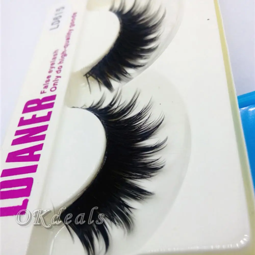 1 пара модный дизайн натуральные длинные толстые накладные ресницы для