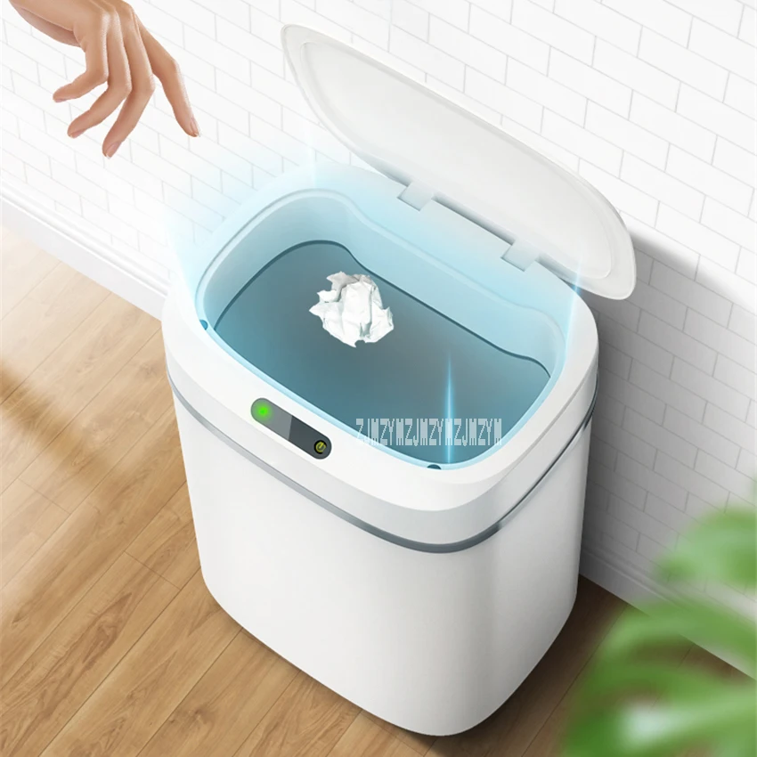 

GY-ljt Household Smart Trash Can Intelligent Induction Trash Can Living Room Bedroom Kitchen Bathroom Creative Trash Can 12L