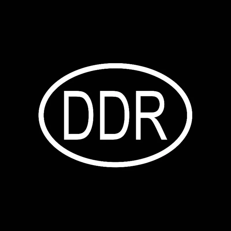 YJZT 13 6 см * 9 3 DDR немецкий код страны овальная Автомобильная Наклейка Виниловая