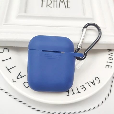 A2 Для Airpods аксессуары силиконовый защитный чехол Bluetooth беспроводные наушники чехол для Apple Air pods чехол зарядная коробка fundas - Цвет: A2