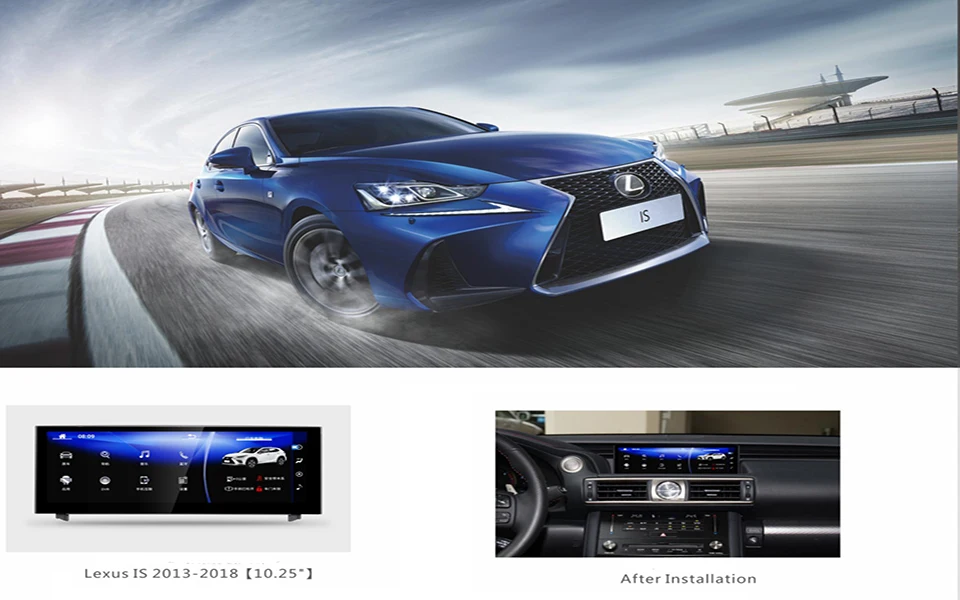 Android 9 0 автомобиль радио 2din для LEXUS IS 2013-2019 с 10 25 дюймов IPS экран 1920x720 4G + 64G 8 ядерный