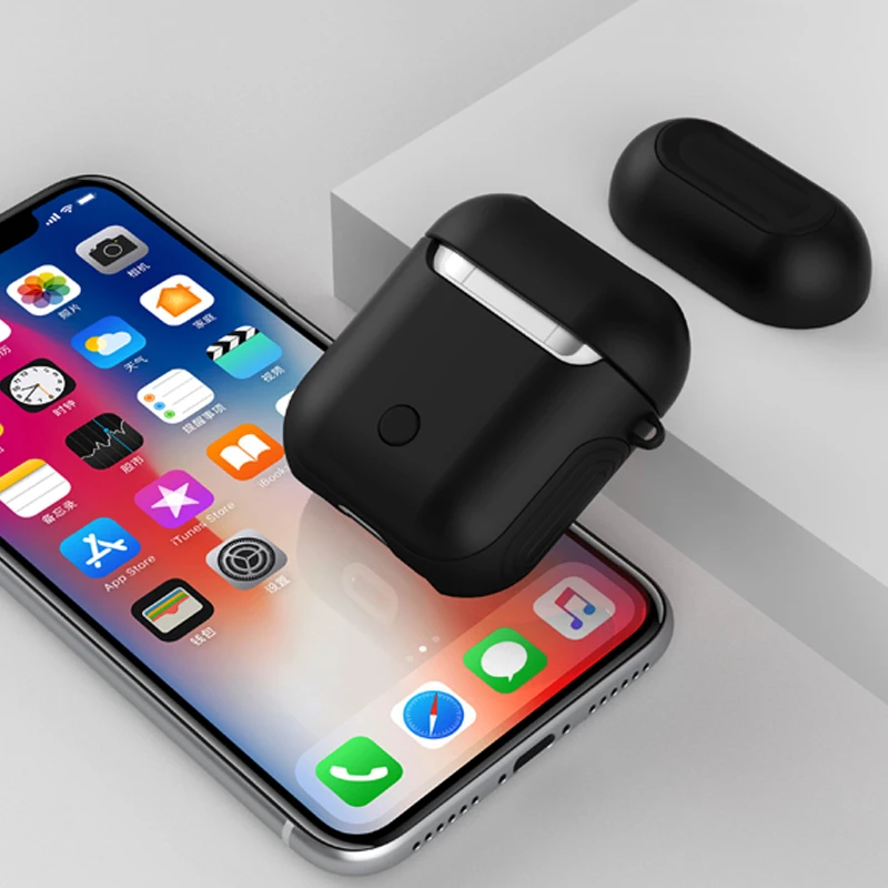 Inpher ТПУ+ PC Силиконовые беспроводные Bluetooth наушники eadphone чехол для AirPods Защитная крышка аксессуары для кожи для Apple Airpods