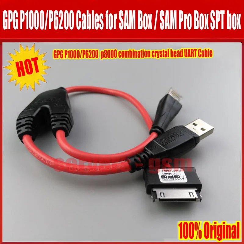 100% Оригинальный SAM Pro Box SPT box с samsung GPG P1000 /P6200 p8000 комбинированный кабель UART