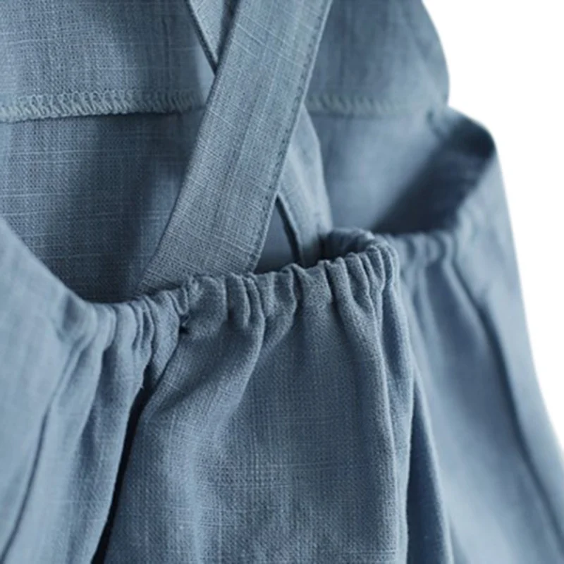 Милые летние подтяжки для маленьких девочек и мальчиков детская мягкая льняная