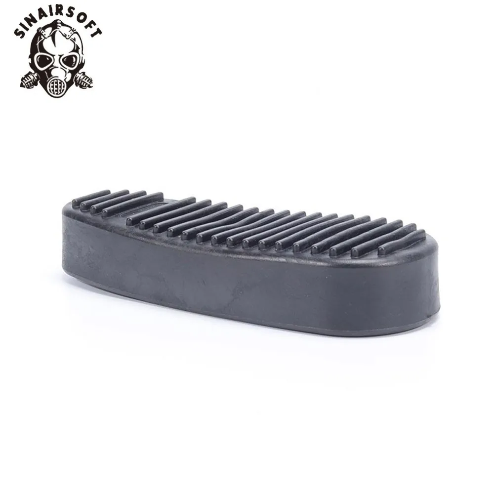 SINAIRSOFT прочный нескользящий ребристый скольжения на резиновой Recoil Pad боевые Buttpad накладки на ягодицы для 6 позиций запас Охота Пейнтбол