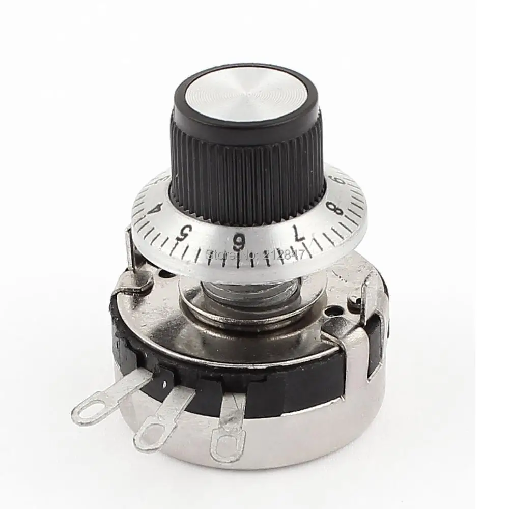WTH118 2W 10K ohm круглый вал карбоновый линейный переменный циферблат w|knob|knob roundknob shaft |