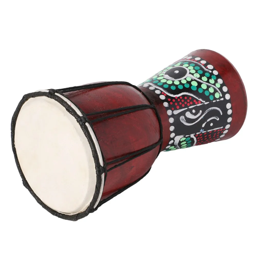 4-дюймовый Профессиональный Африканский Djembe барабан Bongo дерево хороший звук