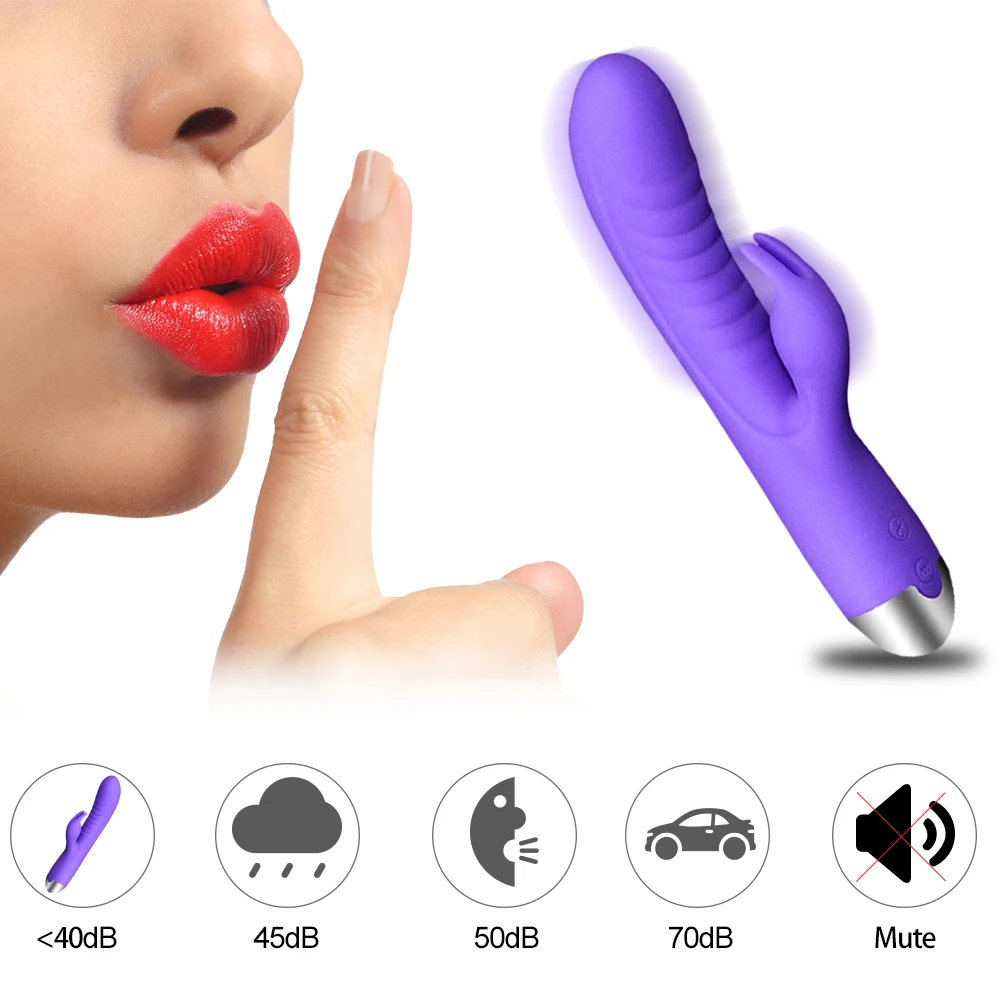 G Spot кролик Мощный вибратор секс игрушки для женщин Стимулятор клитора Двойное