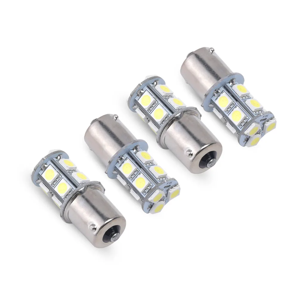 4 шт. 1156 BA15S 1157 BA15D BAY15D P21W 13SMD 5050 Автомобильные светодиодные стоп сигналы