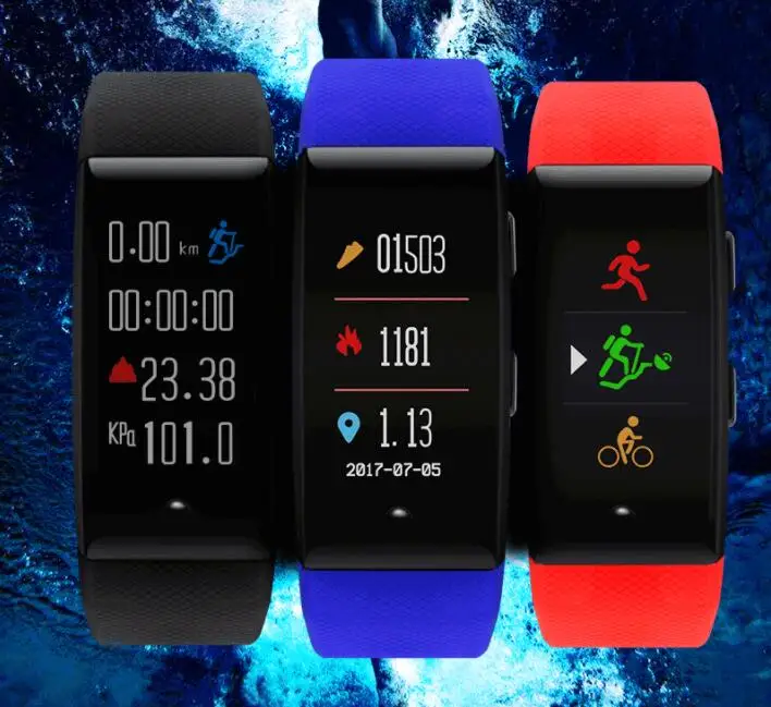 Colorful multi-functional sport smart bracelet DW06 GPS tracker Waterproof IP67 Heart rate monitoring Long-time sitting reminder |