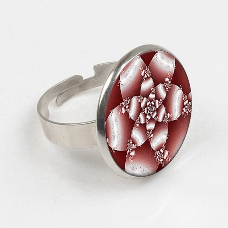 Модное кольцо из стекла с цветами Винтажное подвеской в виде природы 2019 |