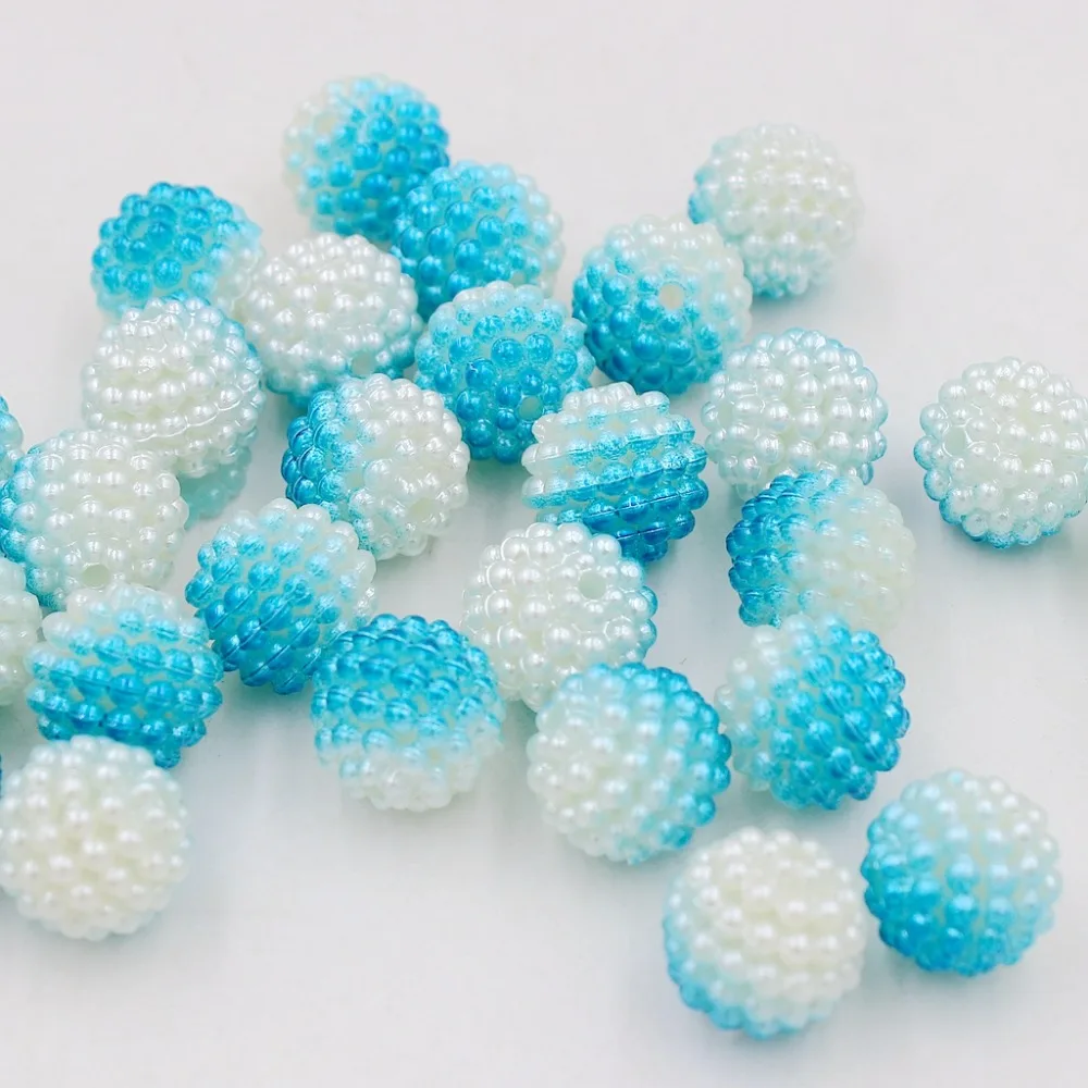 New 12mm 20Pcs/Lot Rainbow Color Bayberry Ball Imitation Pearl Beads Round Fit Jewelry Making | Украшения и аксессуары