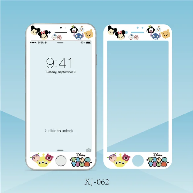 Для iphone 6 6s Plus 8 7 Plus защита экрана 3D Мягкая полное покрытие Закаленное стекло пленка мультфильм шаблон