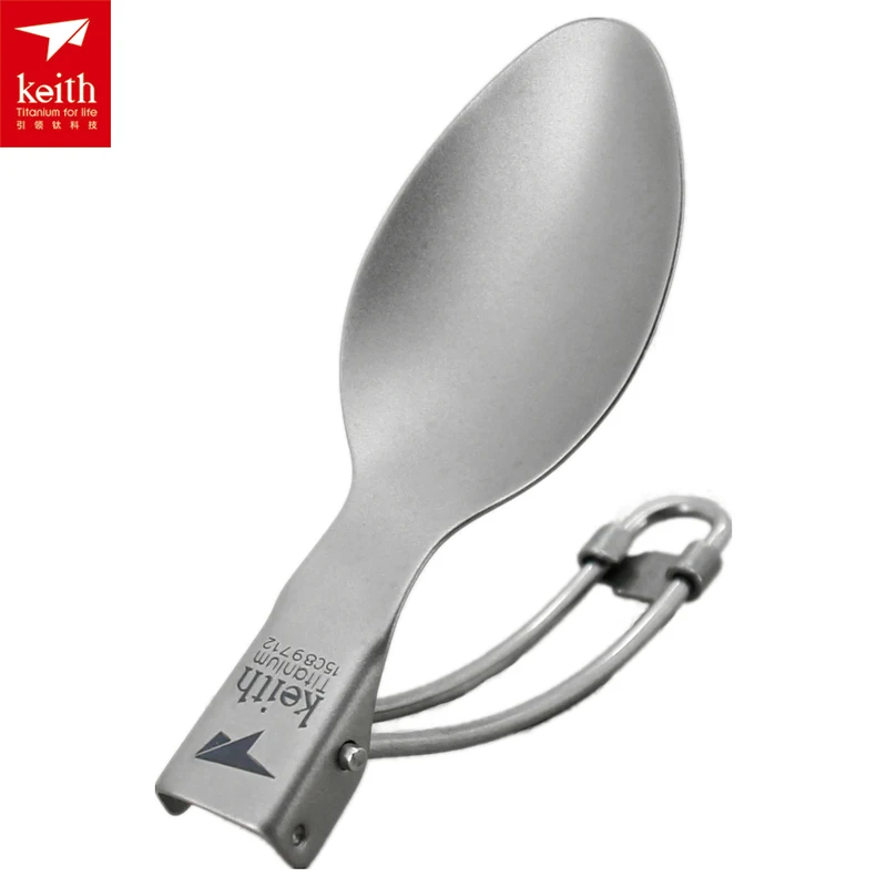 Кит три части титана столовые приборы складные Ложка и нож Spork кемпинговая вилка