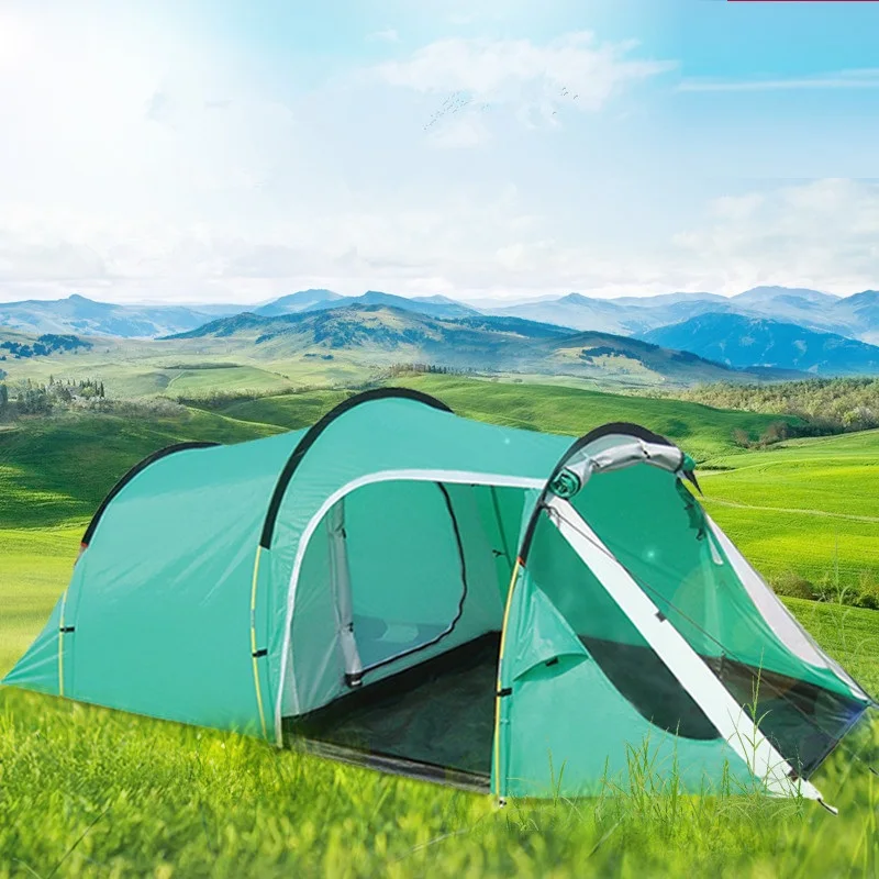 Camping Hiking Waterproof Camping Tent ,Gazebo,Awnings Tent Camping Tourist Tent Sun Shelter Beach Tent One Hall And One Room