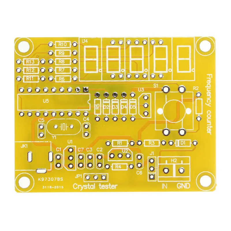 DIY индикаторное 1Hz 50 МГц с украшением в виде кристаллов счетчик Корпус комплект