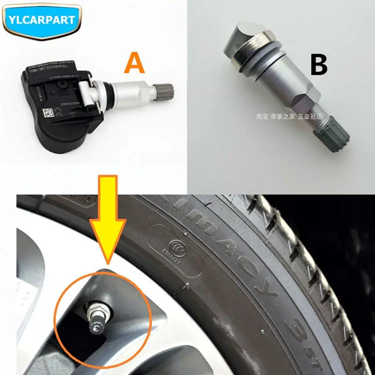 Для Geely Emgrand GT, GC9 Borui, GL, GS, TPMS, автошины датчики давления сканер