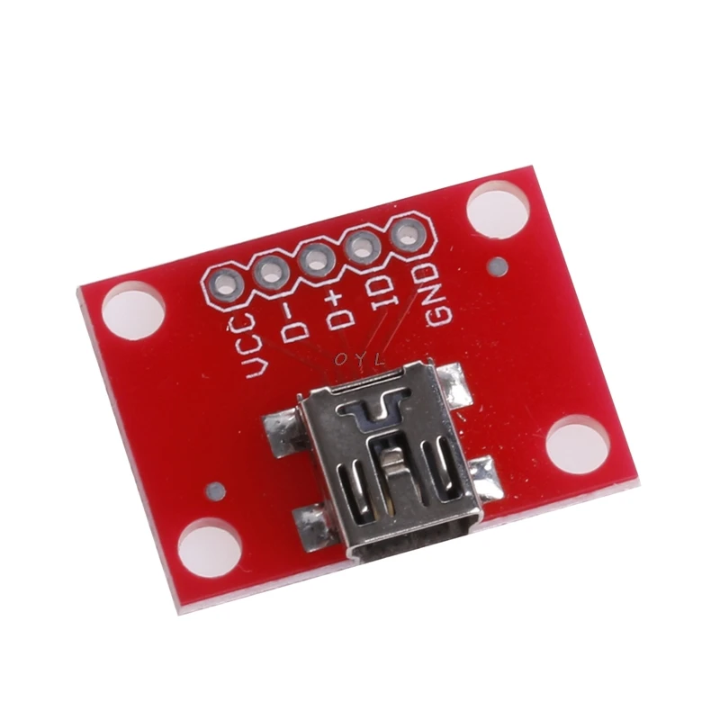 Мини USB адаптер пластина Breakout плата для Mini B расширение|Компьютерные кабели и